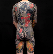 traditional japanese body suit tattoo