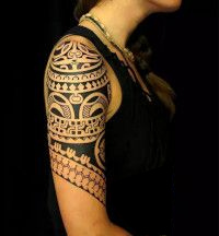 Traditional Polynesian Arm Tattoo
