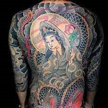 traditional japanese back-piece tattoo