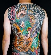 traditional japanese back-piece tattoo