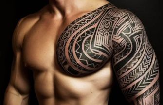 tribal maori polynesian tattoo