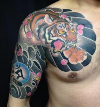 Traditional Japanese Tiger Tattoo